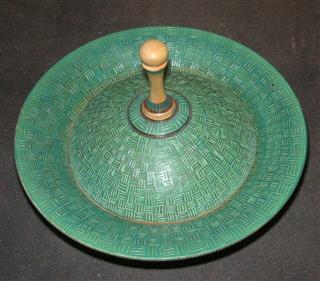 Lidded and textured bowl